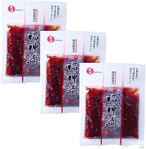 Amazon 国産 福神漬け 赤福神漬け 合成保存料 合成着色料不使用 使いやすい 小分けサイズ 110gx3袋 天長食品工業 食品 飲料 お酒 通販