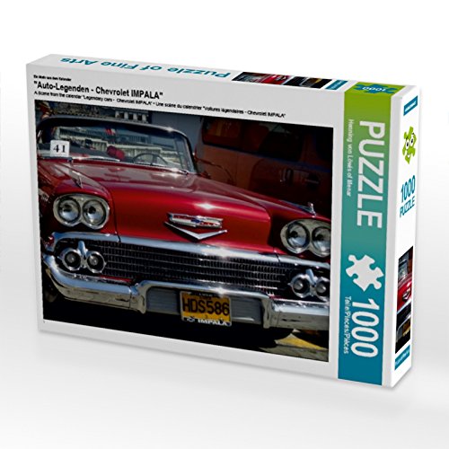 CALVENDO Puzzle 'Chevrolet Impala' – 1000 Teile, 64 X 48 Cm, Premium-Foto-Puzzle Für Erwachsene & Puzzle-Fans