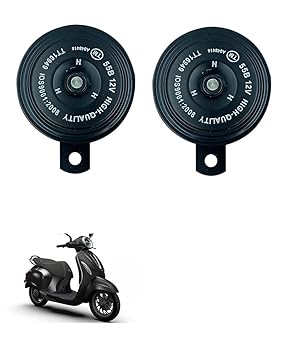 Znee Smart Motorcycle Horn Loud Sound Waterproof 12V 110DB (Set of 2) for Bajaj Chetak