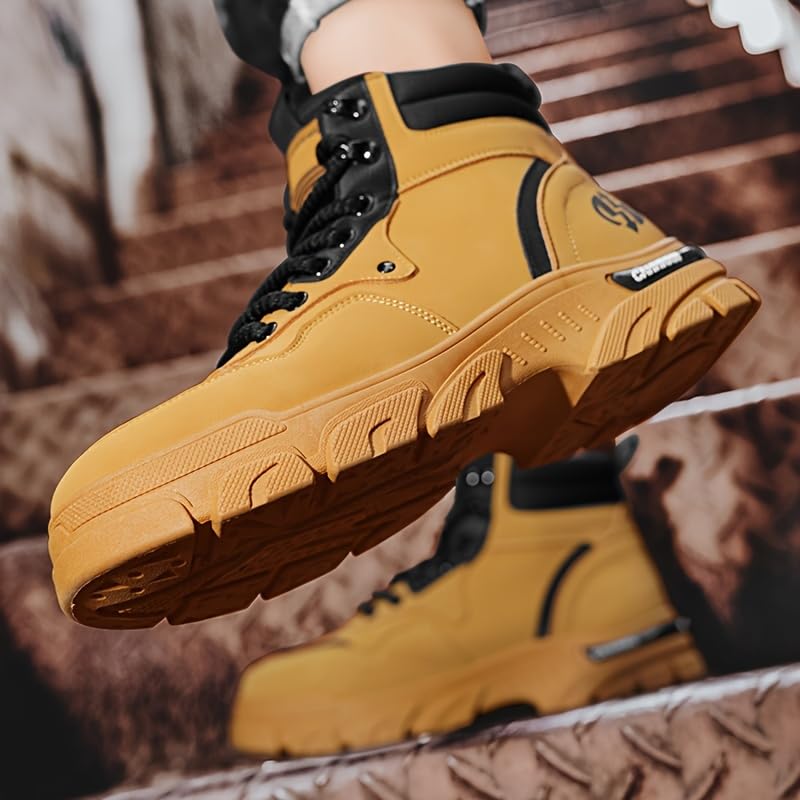 Men's Breathable Hiking Boots for Outdoor Walking, Mountaineering, Spring/Autumn/Winter - Non-Slip Traction4