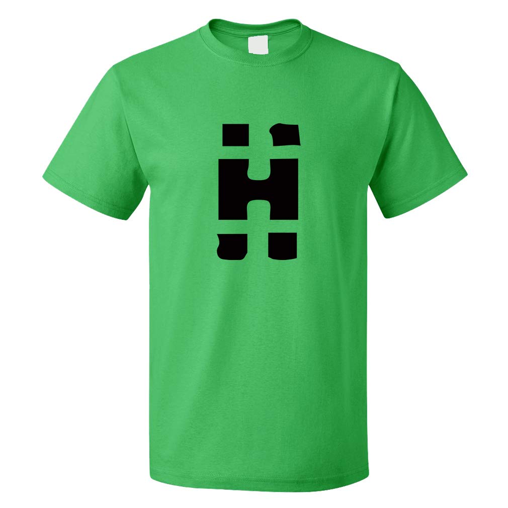 Custom Graphic T Shirts for Men H Jailbird Initial Monogram Letter H Cotton