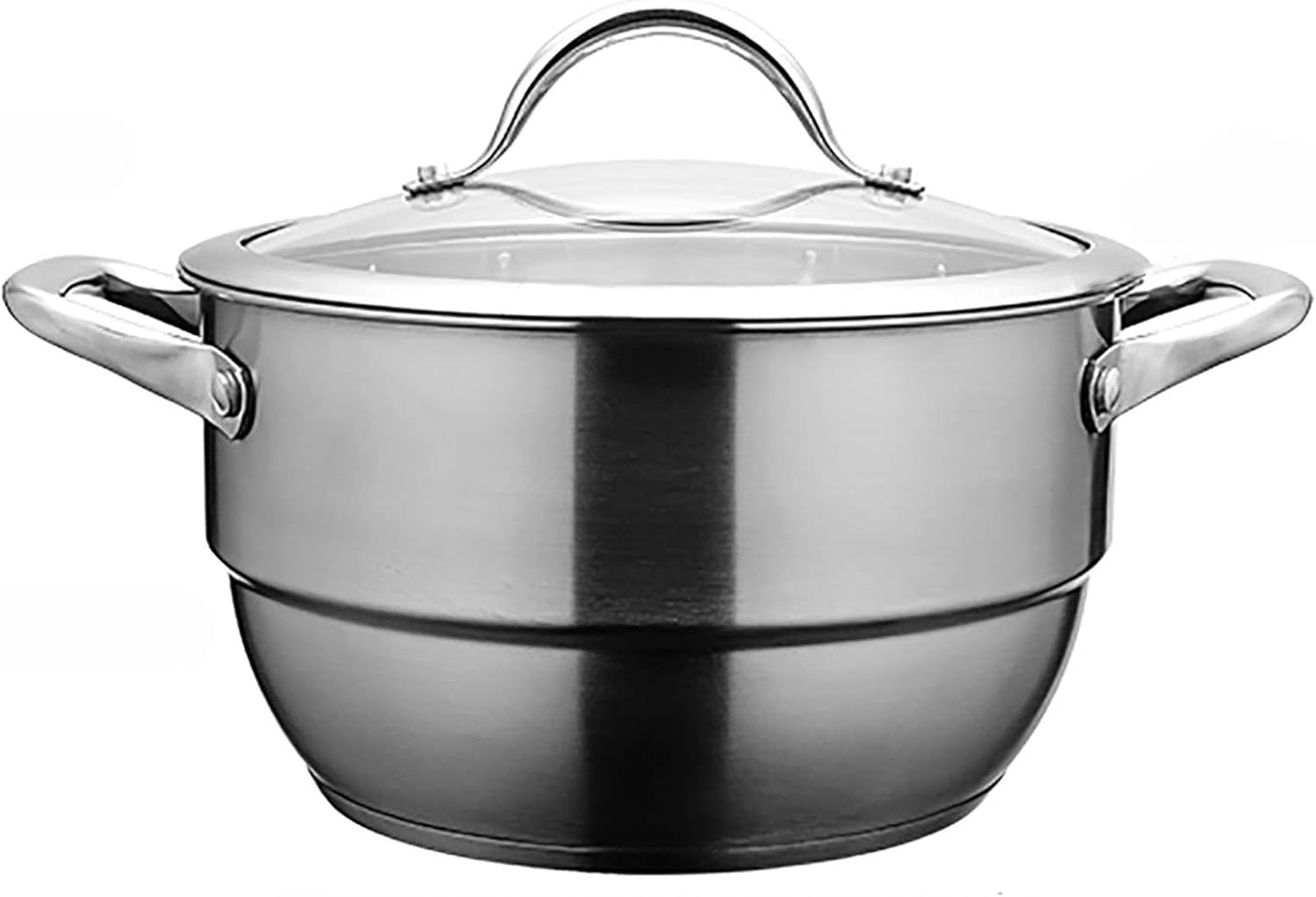 JFGCTYHXY Stainless steel steamer, 304 stainless steel for food contact one-piece pot body steamed buns seafood chicken soup porridge