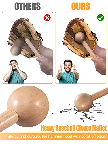 Baseball Glove Mallet 1Pc Solid Construction Softball Quick Create Ball Shaped - View #5