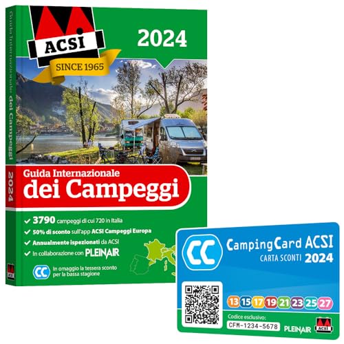 ACSI Guida Internazionale dei Campeggi 2024 in italiano con Camping Card