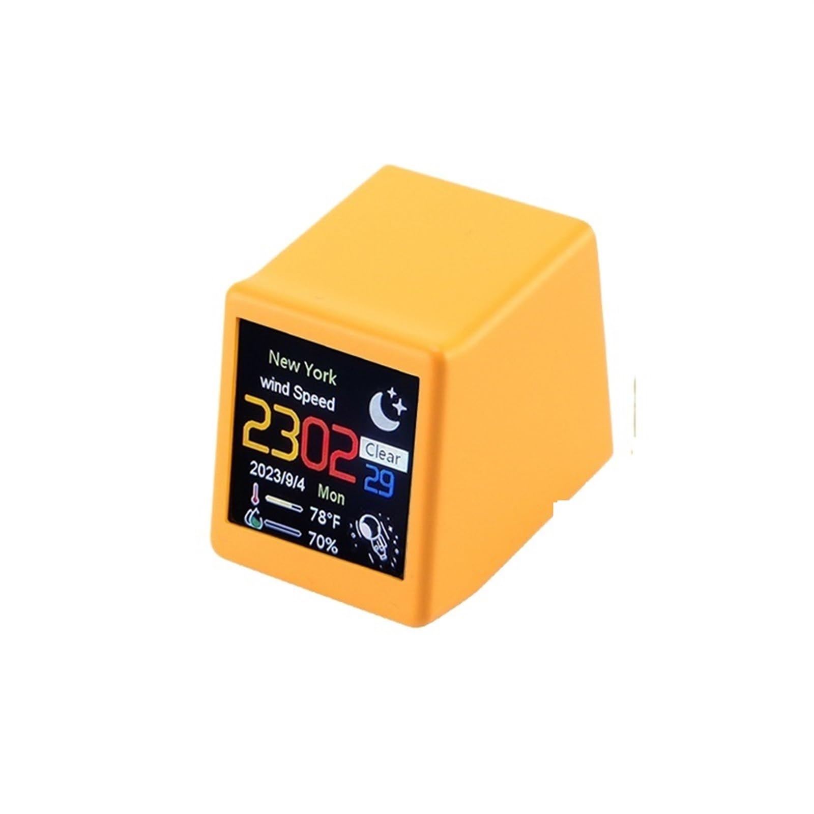 Estación meteorológica inalámbrica para interiores y exteriores, Mini reloj meteorológico, reloj de estación de pronóstico del Tiempo Digital, para decoración de escritorio de jueg