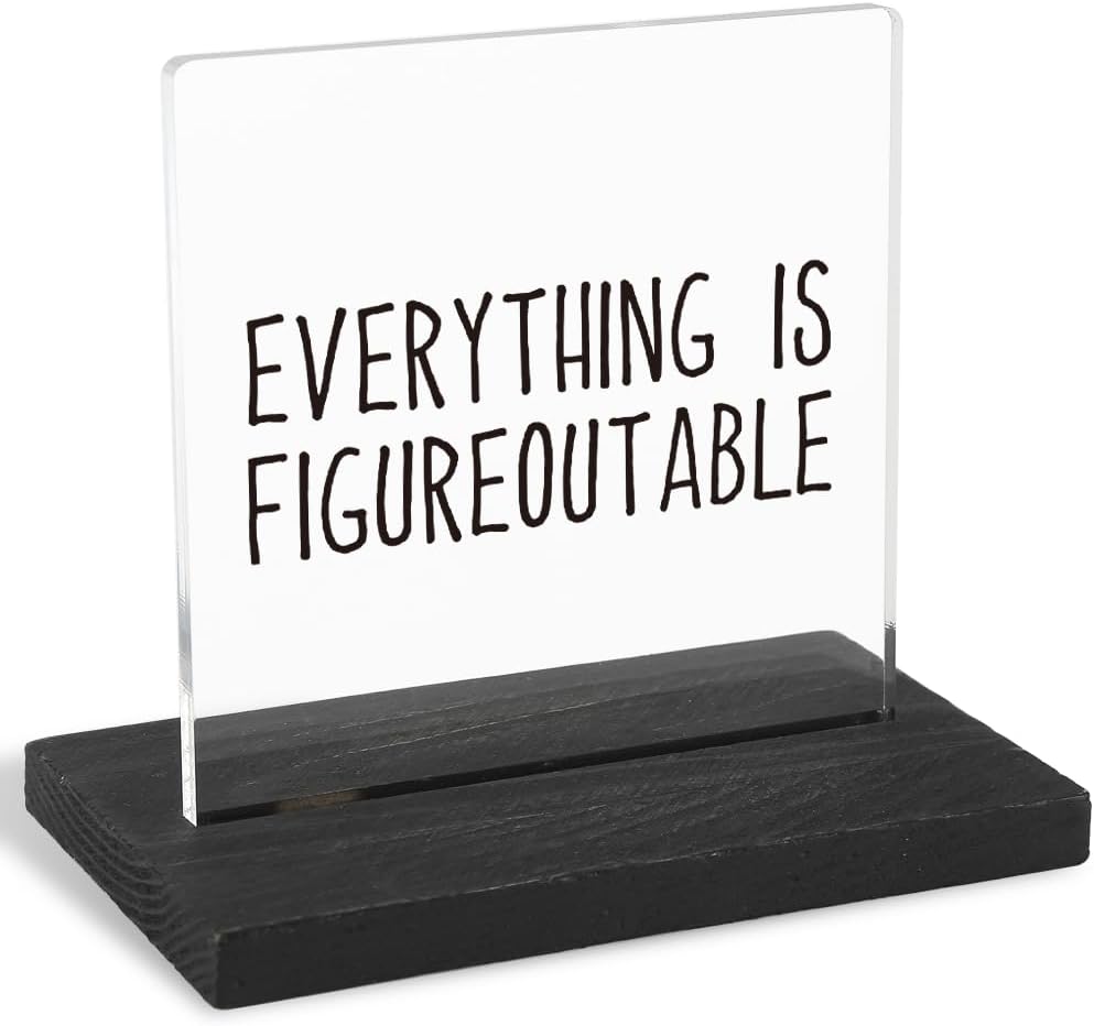 Motivational Office Desk Decor for Women, Funny Quote for Desk, Boss Gag Gift for Women, Men, Positive Affirmation Gifts for Women, Men,XXY50