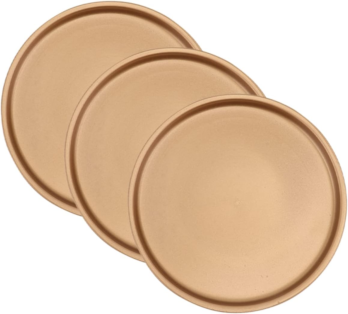 3Pcs Ceramic Flower Pot Base Trays Decorative Round Saucer for Plants Water Holding Drip Tray Durable Plant Pot Water Trays for Flower Pots