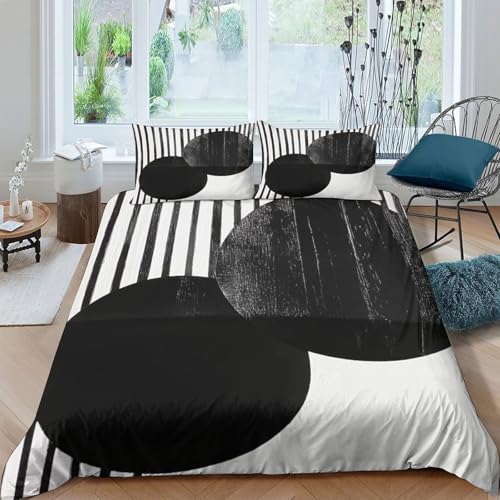 Housse de couette lit king parure design abstrait pour un cocon de douceur - 4