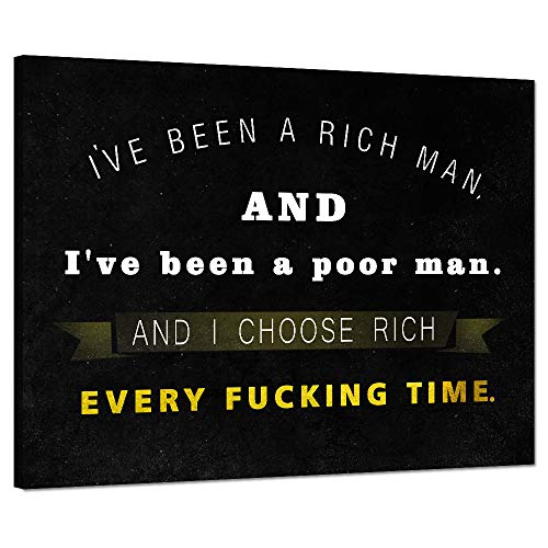 Office Inspirational Canvas Wall Art Wolf of Wall Street Painting