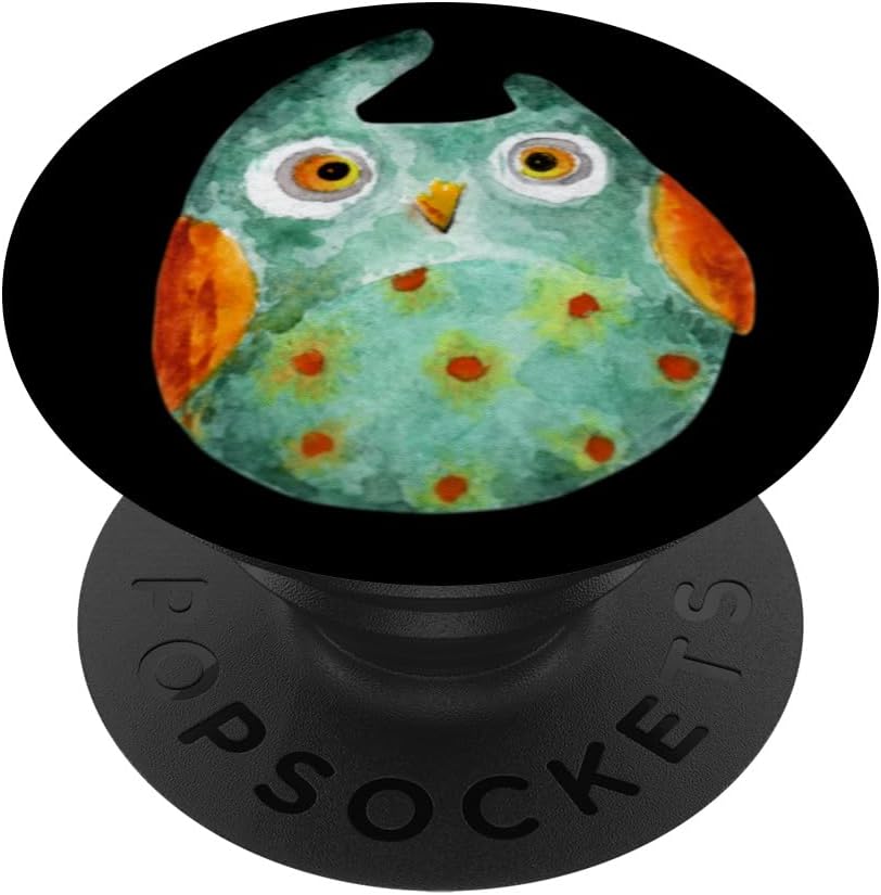 Clip Art Owl watercolor owl gift for girls PopSockets Adhesive PopGrip