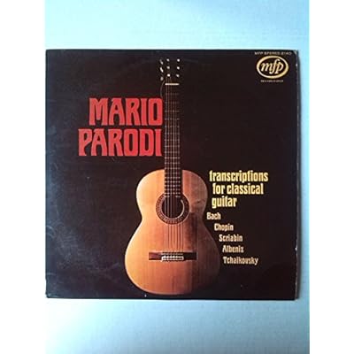 Mario Parodi Transcriptions for Classical Guitar. VINYL 12" LP