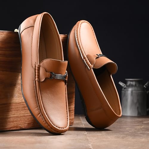 Image of Centrino Mens Loafer |Men's Loafer Shoes | Premium Rubber Sole for Slip-Resistance | Comfortable, Versatile Design for Casual and Formal Wear | Ideal for Everyday Comfort and Style (6591)