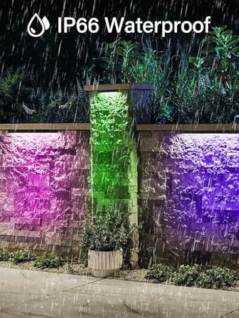 5W RGB Retaining Wall Lights 7 inch LED Color Changing Step Lights