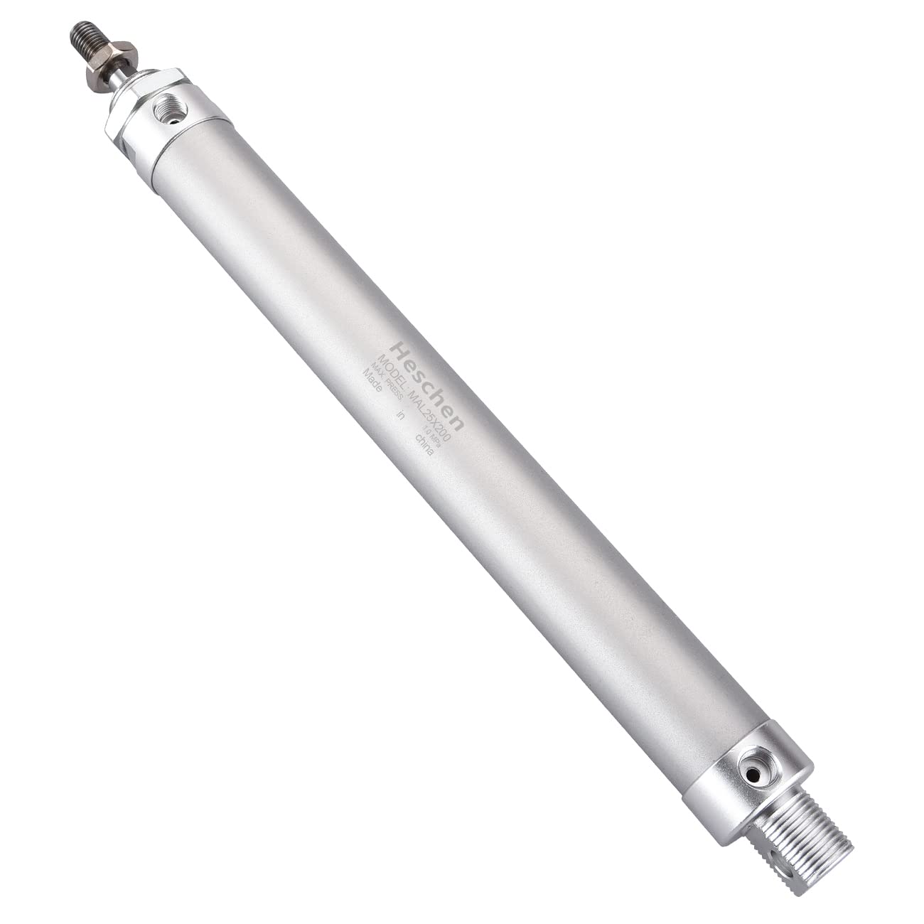 Heschen Pneumatic slim Air Cylinder MAL 25-200 PT1/8 port 25mm Bore 200mm Stroke Double Acting
