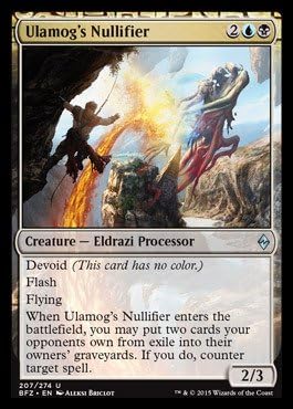 Magic The Gathering - Ulamog's Nullifier (207/274) - Battle for Zendikar