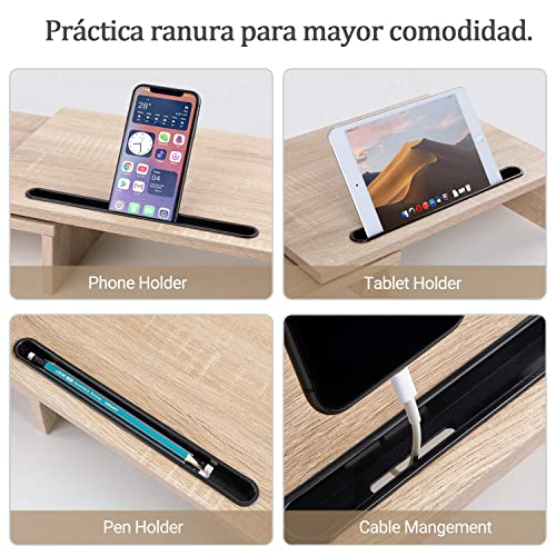 Opiniones y reviews de Base de madera para pantalla para comprar hoy. 11 Imagen adicional
