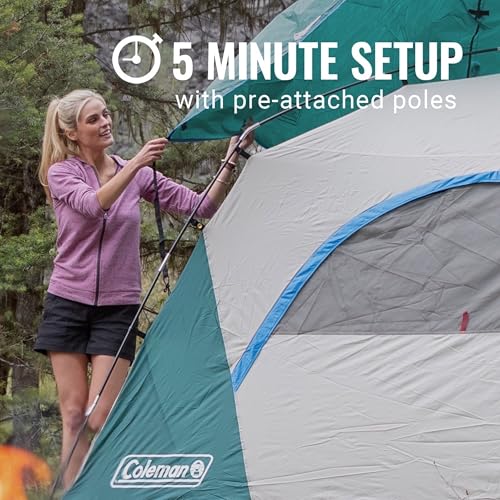 Coleman Skydome Tent with 5 Minute Setup, 2/4/6/8 Person Weatherproof Tent with Rainfly & Carry Bag, 20% More Headroom Than Traditional Canopies - Image 3