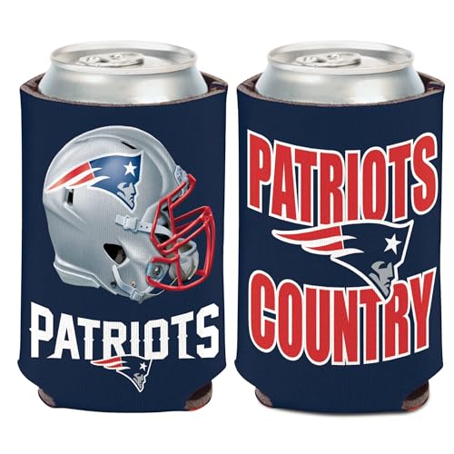 WinCraft New England Patriots Can Cooler Slogan Design
