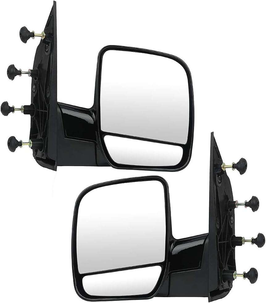 ECCPP Exterior Mirror Folding Manual for Ford E150 E250 E350 E450 E550 Econoline Van 2002 2003 2004 2005 2006 2007 2008 (A Pair) Side View Mirrors Left & Right Pair