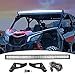 For Can-am Maverick X3 2017 2018 2019 50" 288W Off-road High Power Curved LED Light Bar & Upper Roof Windshield Mount Brackets w/Wiring Kit