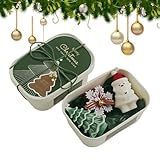 Schneeflocken Leichtes Handwerkswa-chs Set, Weihnachts-Sojawa-chs-Duftkerzen, Schneeflocken,Winterliche Weihnachtsbaum Kerzen Aus Wa-chs, Geschenkset Für Weihnachtskamine Und Tischdekorationen.