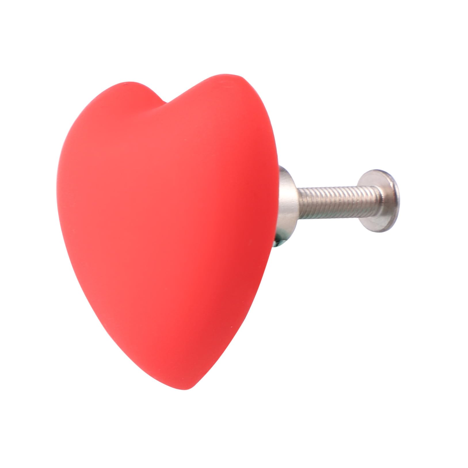 Tiradores de cajón con forma de corazón para renovar armarios infantiles en color rojo