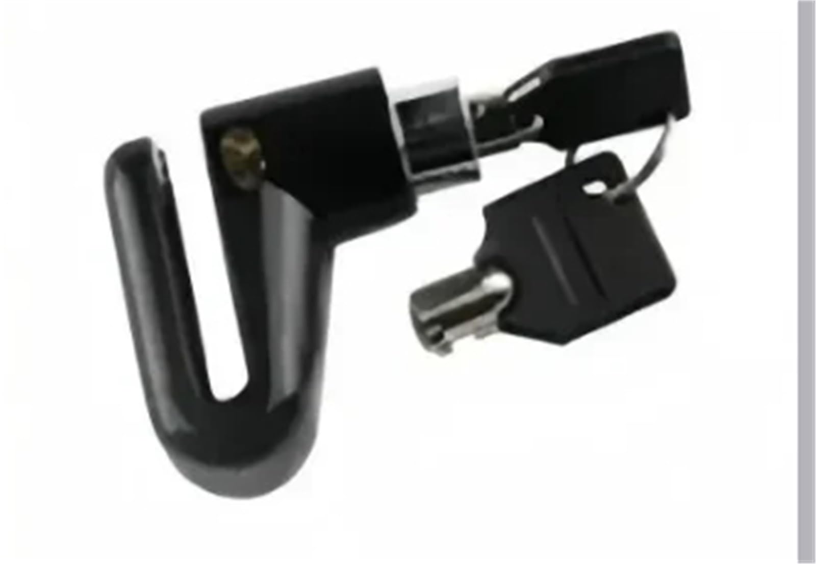 Poayuewr Metal Black Handlebar Lock,Brake Throttle Lock Lock Motorcycle Brake Disc Electric Stacked Anti-Theft Anti-Theft