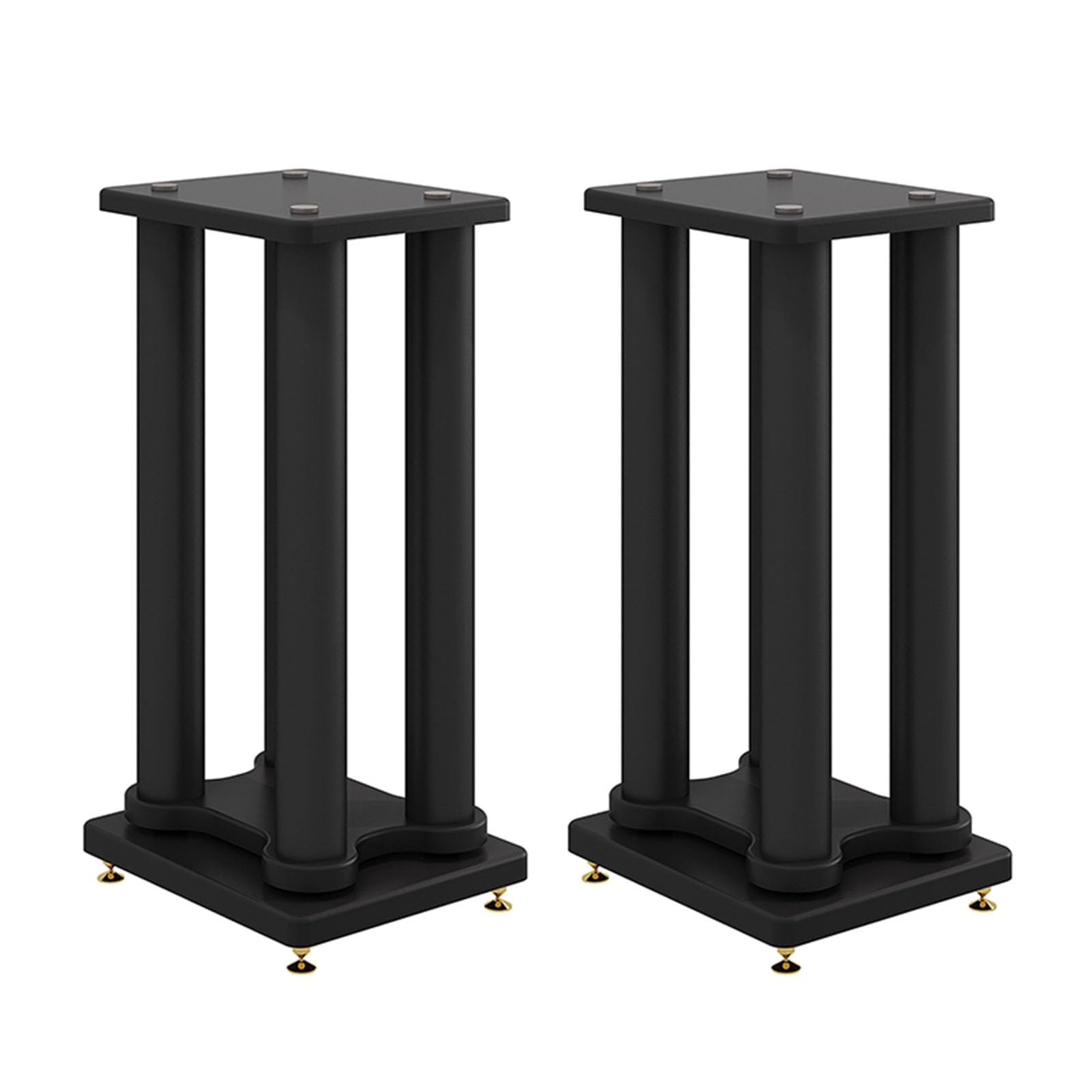 Supports d'enceintes de qualité supérieure en noir pour studio et salon