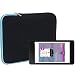 Produktbild Slabo Tablet Tasche Schutzhülle für Medion E6912 E-Tab Hülle Etui Case Phablet aus Neopren  TÜRKIS/SCHWARZ