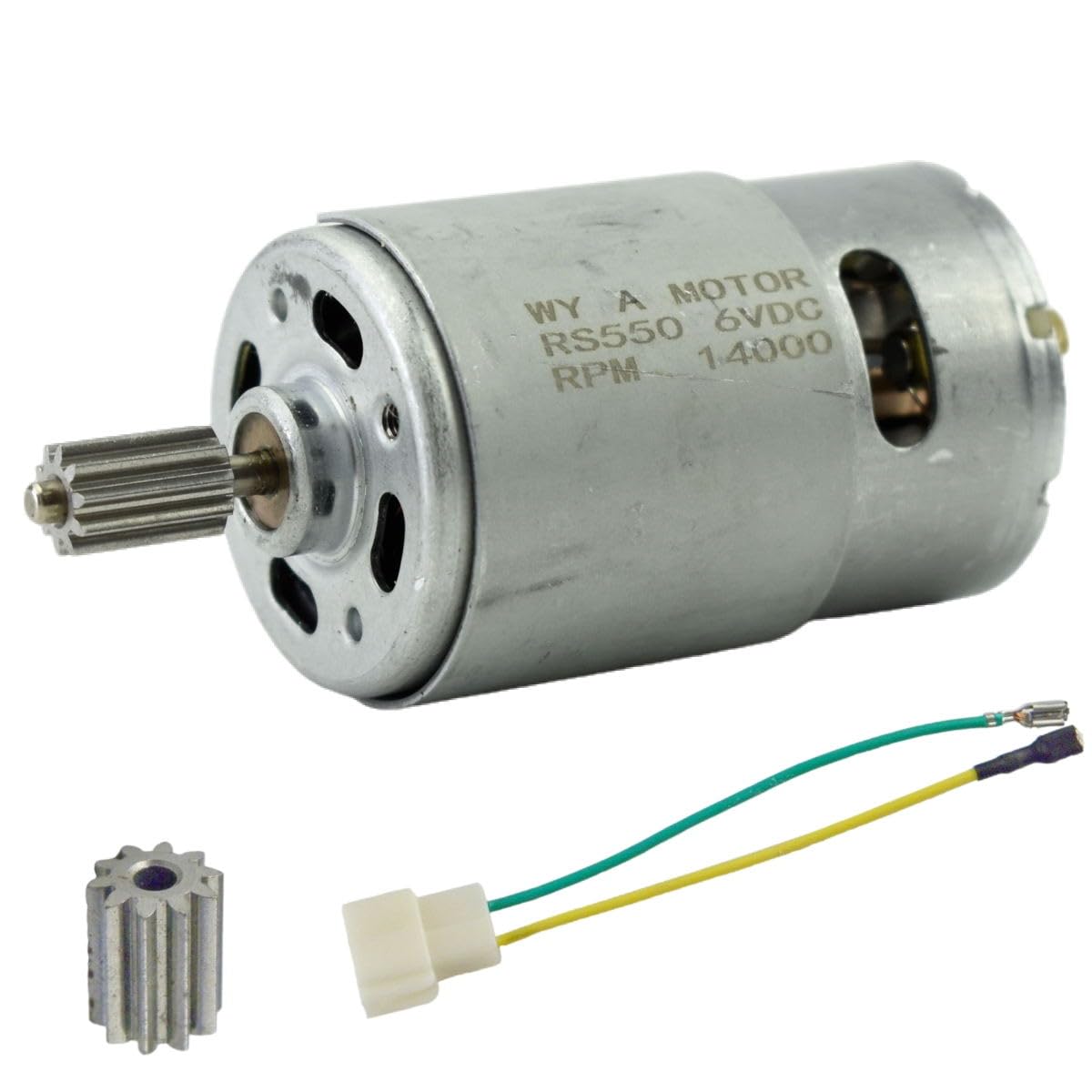 CHANCS Magnetic Gear Motor 550 DC 6V 14000RPM Motor Drive Engine Accessory for Remote Control Car Kids RC Car — image 1