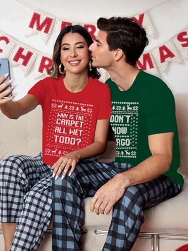 Christmas Vacation Margo and Todd Matching Couples T-Shirts - Image 5