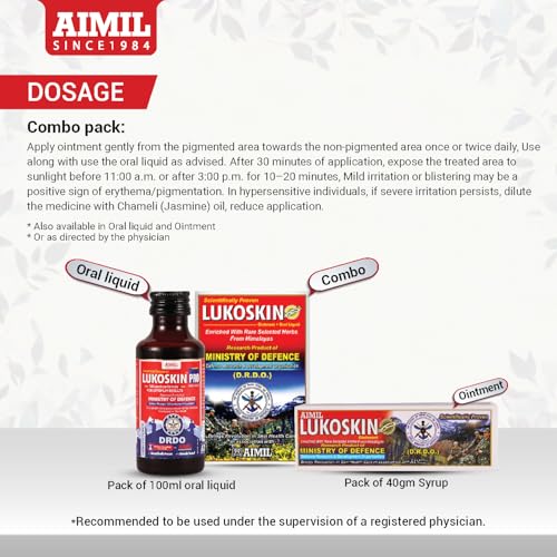 Image of AIMIL Lukoskin Ointment, 40g + Oral Liquid, Blue, 100 ml