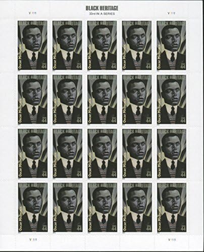 Collectible USA Postage Stamps 2010: Black Heritage Oscar Micheaux MNH Sheet by U.S. Mail