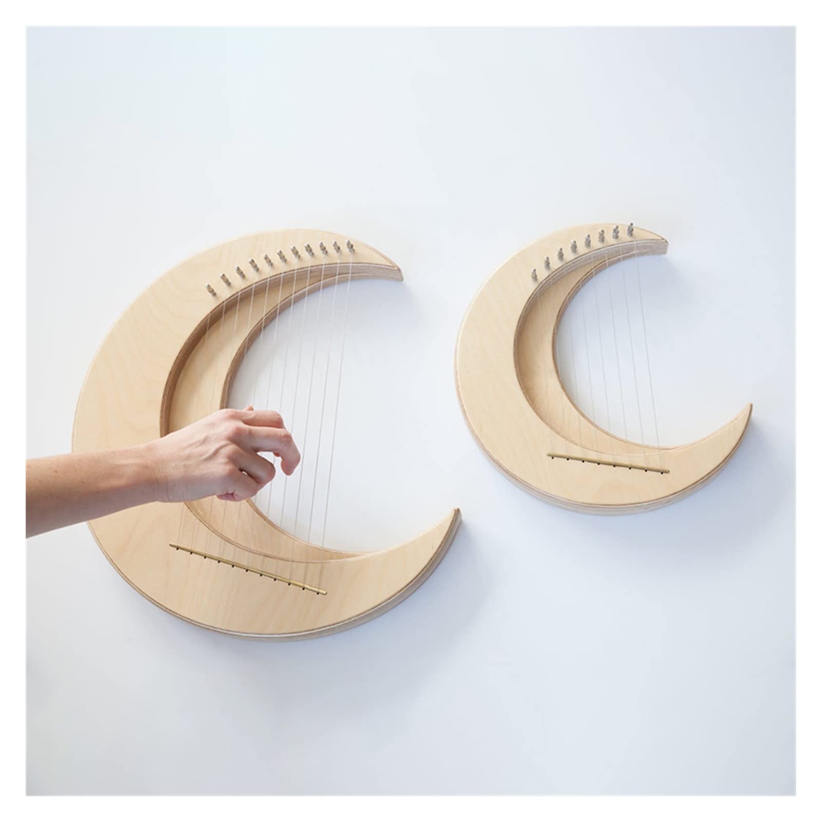 Harfen Harfe Musikinstrumente Holzminiatur 8-saitige Harfe 11-saitige Instrumentos Musicales Saiteninstrumente (Color : 2)