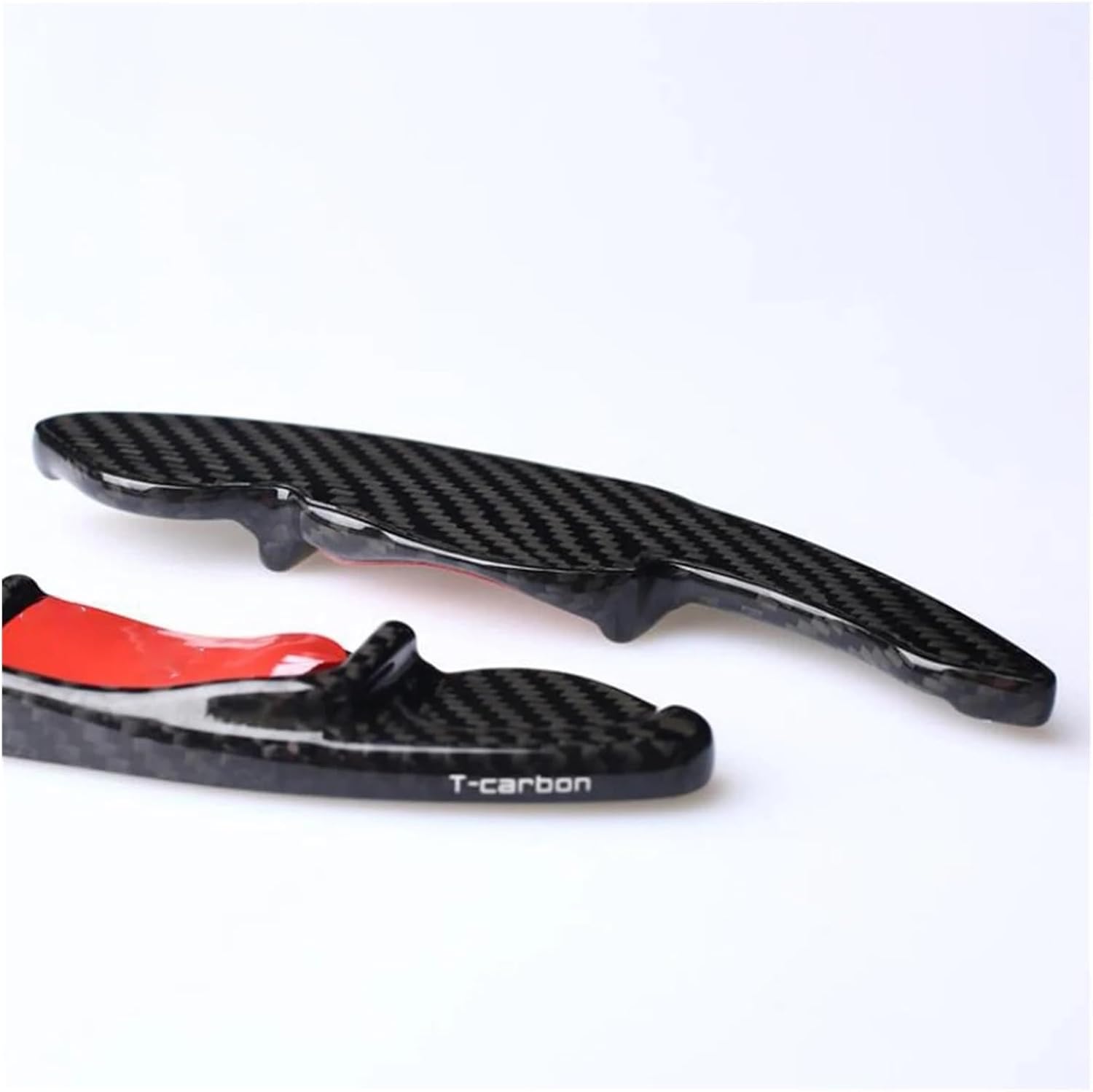 Car Steering Wheel Shift Paddle Carbon Fiber Fit for CC Fit for Tiguan Fit for Touareg Fit for Golf 6 Auto Accessories(Black)