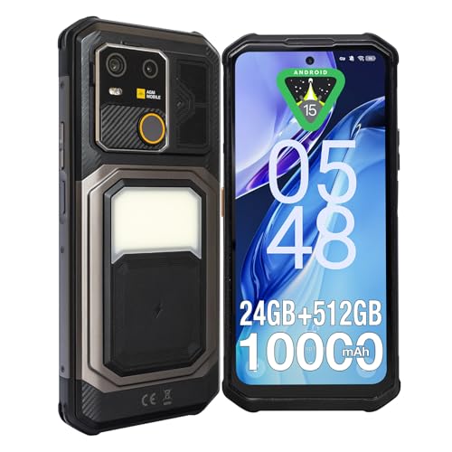 AGM G3 Flagship Ultra Rugged Smartphone Android 15, 6.72 Inch FHD+ 120Hz Display, MTK Dimensity 7300, 33W PD Fast/Wireless/Reverse Charging, 10000mAh, NFC/GPS/Camping Light/116dB Speaker | 24GB+512GB