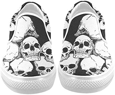 D-Story Custom Cool Skull Print Fashion Shoes Sneaker