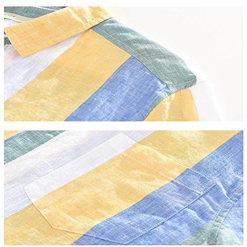 Camicia da Uomo Camicia Casual Monopetto Ampia e