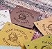 Personalized labels, labels for handmade items, faux leather labels, custom clothing labels, knitting labels, labels for crochet, set of 25