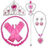Pincess Tiara Krone und Zauberstab mit hellen Kunststoffschmuck. Komfortabel und langlebig. Diese schöne Prinzessin Rollenspiel Set spielen Prinzessin verkleiden sich, Aufführungen, Weihnachts-Festzug, Geburtstag und Motto-Partys, Outdoor-Festival, Schule spielen und Halloween-Kostüm.