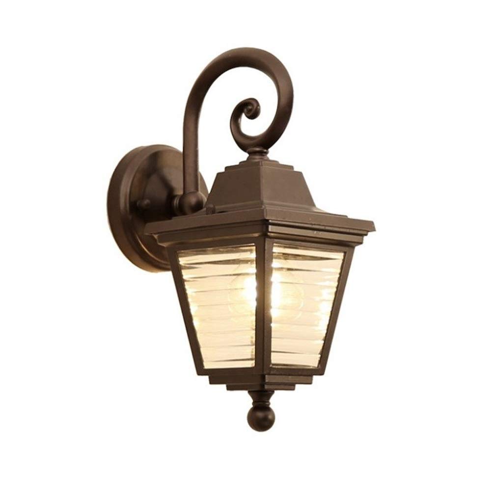 VDOQTLJT Barn Balcony Garden Exterior Wall Lamp House Outdoor Hanging Light Waterproof Victoria Villa Dining Room Cellar Sconce Dusk Lighting American Country Luxury Glass Lantern E27