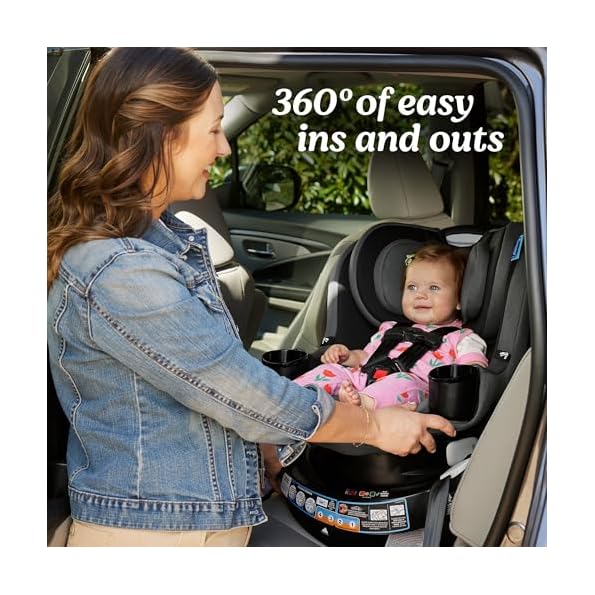 Graco-EasyTurn-360-2-in-1-Convertible-Car-Seat-360-Degree-Rotating-Infant-to-Toddler-Rotating-Car-Seat-2-Modes-Forward-and-Rear-Facing-Slim-Design-Cyran