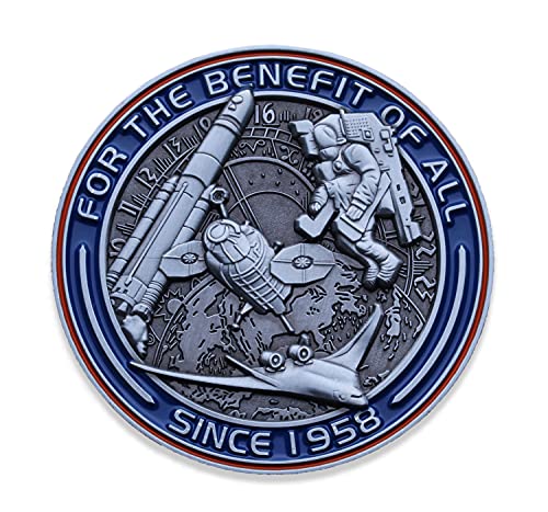 NASA Logo Stars Challenge Coin - NASA Collectible Coin - Soft Enamel Mate Paint Official Logo of National Aeronautics & Space Administration Coins - Veteran Owned Company! - Thumbnail 3
