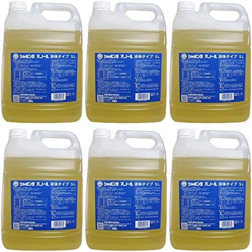 【まとめ買い】【大容量】 シャボン玉 衣料用液体洗剤 スノール 5L【×6個】