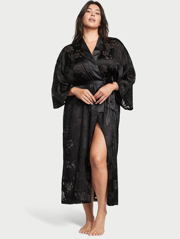 Victoria's Secret VS Archives Burnout Satin Robe, Women's Lingerie (XS-XXL)