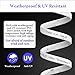 Smolink Ethernet Cable 50 FT, Cat 8 Ethernet Cable 2000Mhz 40Gbps, Internet Cable Professional Flat LAN Cable SFTP Patch Cord with Gold Plated RJ45 Connector for Router Modem, White