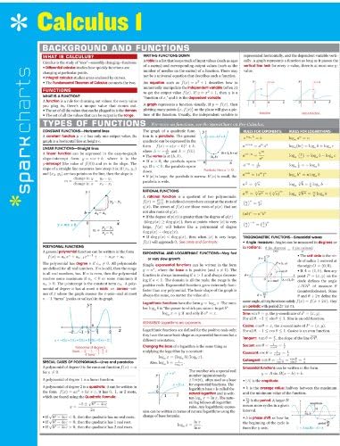 Calculus I Sparkcharts