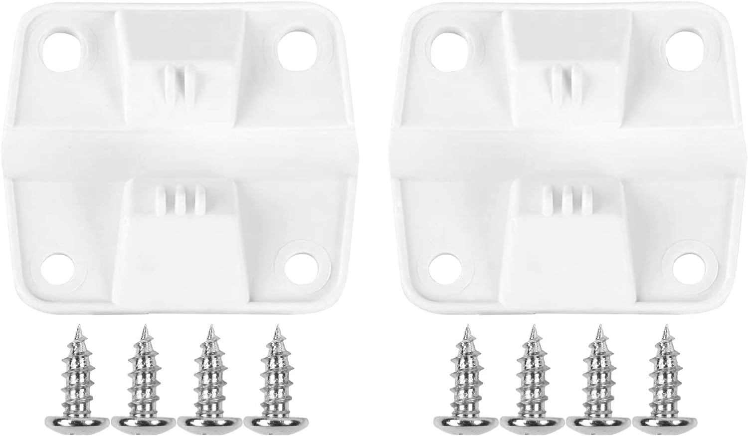 Cooler Replacement Plastic Hinges and Screws Set, Compatible with Coleman Coolers, Set of 2