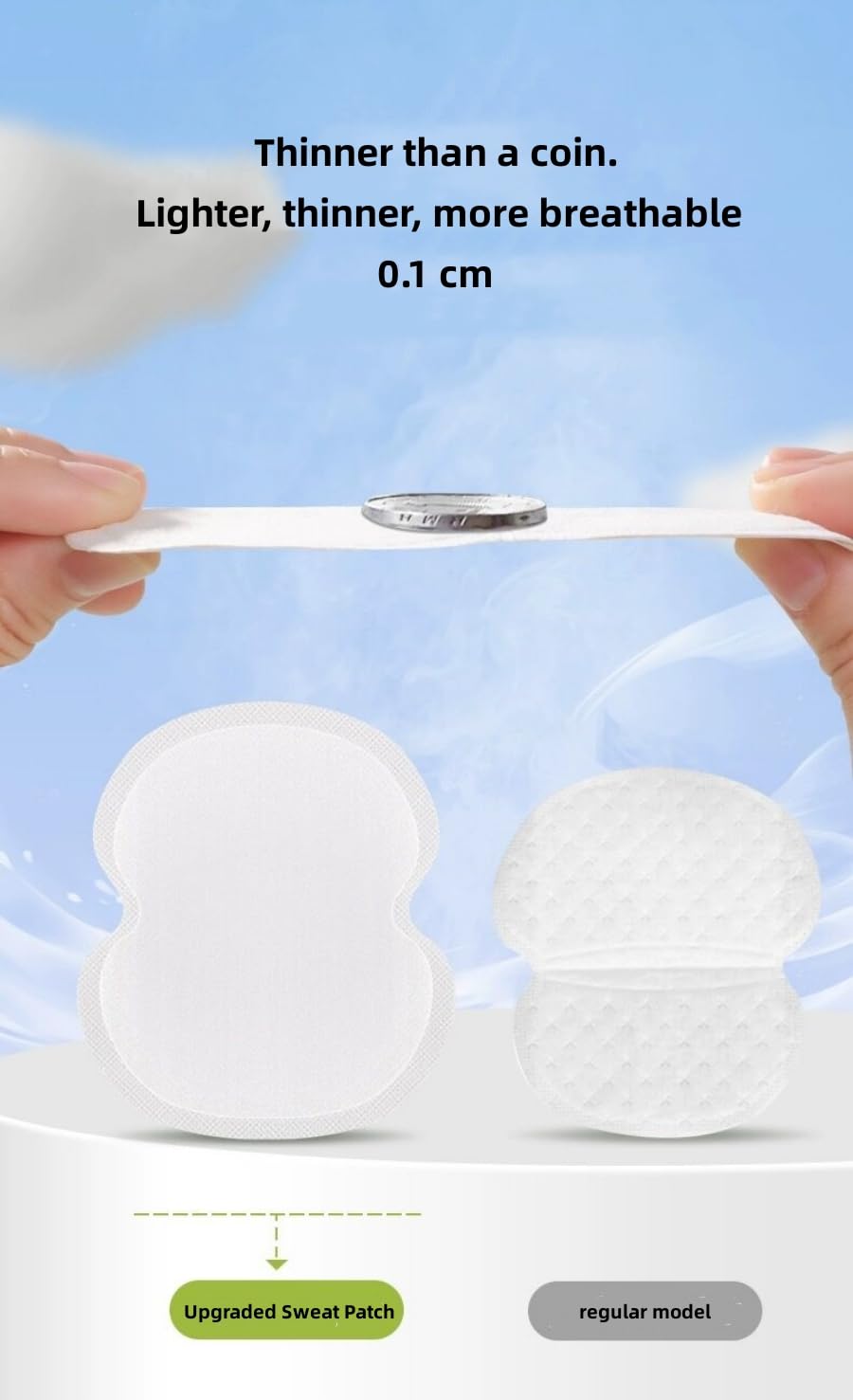 120 Piezas Almohadillas Sudor Axilas,Almohadillas de Sudoración,parches antitranspirantes,Escondidas Absorción Sudor Protege tus Prendas,Absorbe el sudor y los olores para Mujeres y Hombres