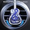 Car Air Freshener Vent Clips,Rotating Car Diffuser Dashboard Ornaments,Guitar Shape Aromatherapy Diffuser,Car Car Air Conditioner Decorations Clip Accessories (Red, /) #3